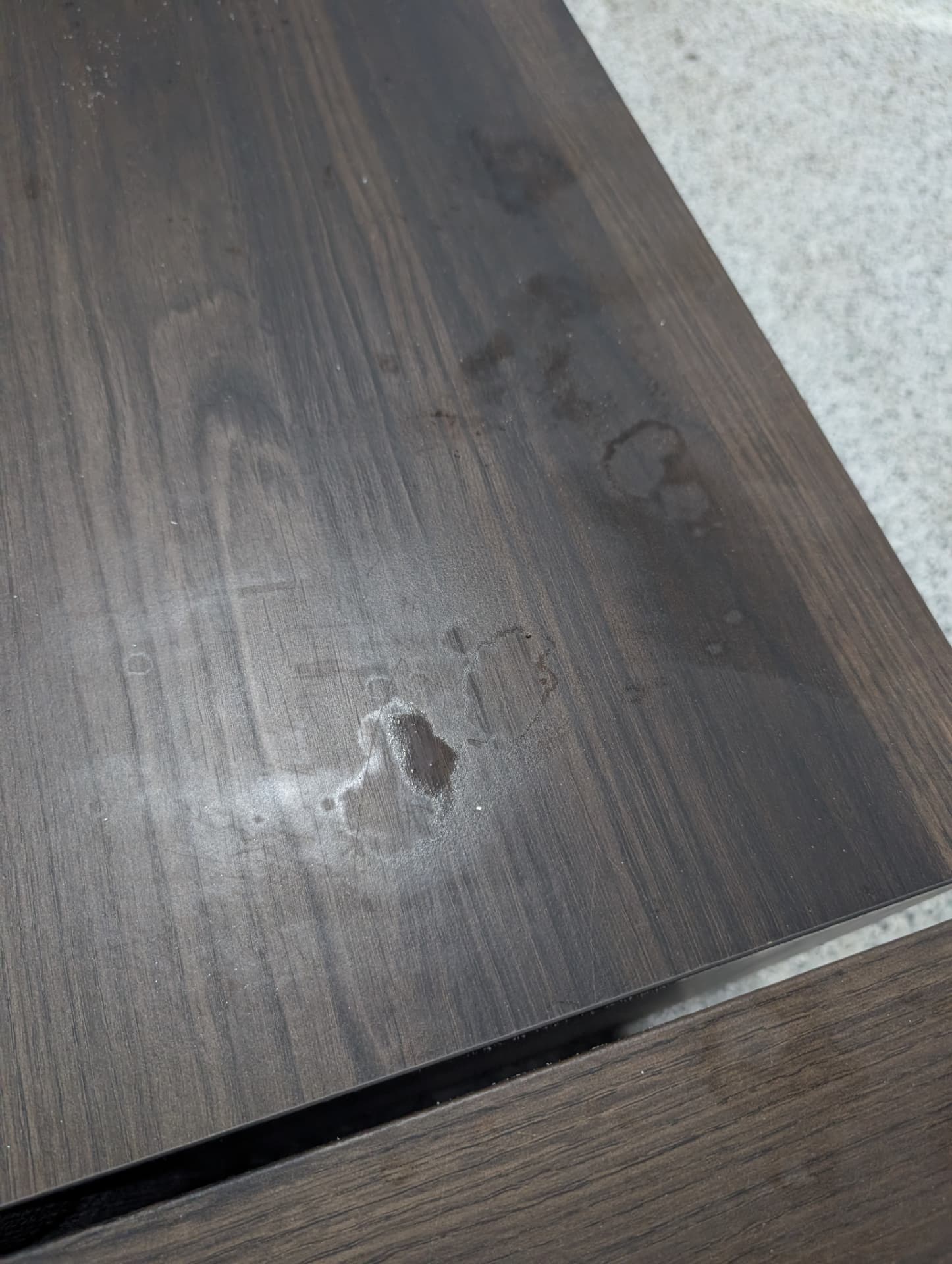 Dining · burn mark through table finish captured 2026-03-03 10:53:00 GMT+10